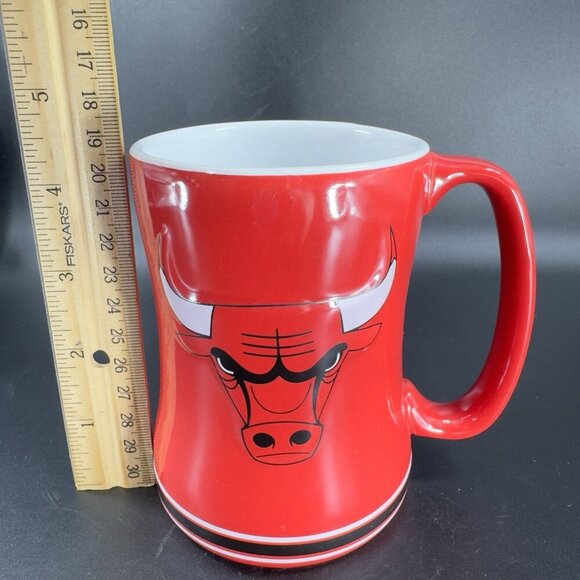 CHICAGO BULLS NHL Boelter Brands Coffee Mug Cup Red And White Mug Cup - Picture 3 of 12